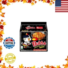Samyang Buldak Spicy Ramen Hot Chicken Ramen Korean Stir-Fried Instant Noodle...