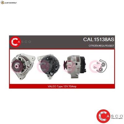GENERATOR CAL15138AS FÜR KDX KFX KFW 1.4L HDZ HFZ HFX 1.1L CDY 1.0L 4cyl