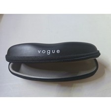Vogue Black Hard Shell Zippered Eyeglass Case