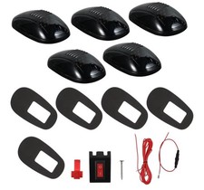 5x Smoke Amber Led Cab Roof Marker Lights Assembly For 99-02 Dodge Ram 2500 3500