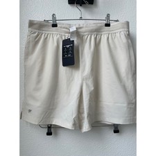 Fabletics men's The Fundamental Short II Lined 5in Large color Bone NWT