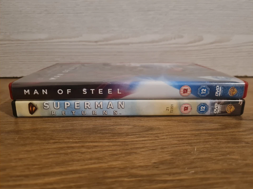 Superman Returns / Man Of Steel (DVD, 2013) {Superhero Movie} [Region 2] [UK] 12 - Image 4 of 4