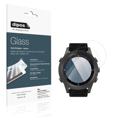 2x Schutzfolie für North Edge Apache 46 - Anti-Shock 9H Folie dipos Glass
