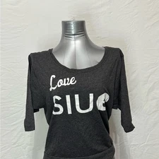 U-Trau Charcoal Graphic Tee with White Print (PLEASE READ THE DESCRIPTION)