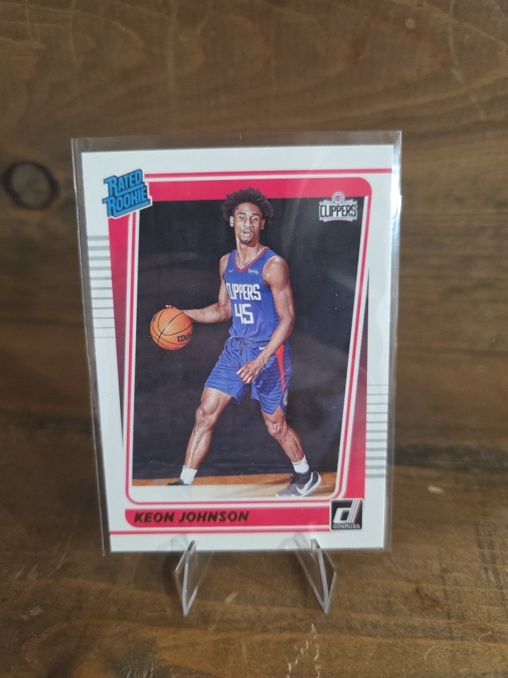 2021-22 Donruss Keon Johnson #242 Rated Rookie. RC….Clippers