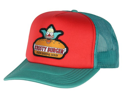 #ad #ad The Simpsons Krusty Burger Embroidered Mesh Back Snapback Baseball Hat OSFM $26.99