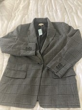 Loft Petite Houndstooth Oversized Blazer Size 10P New with tags MSRP 140
