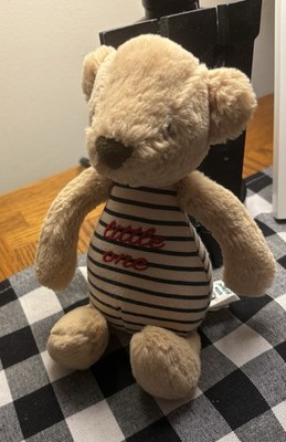 Jellycat London Little One Tan Teddy Bear Rattle Plush
