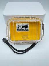 Pelican 1010 Micro Case Series Yellow with Clear Top Waterproof Dustproof