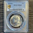 1970 D Kennedy Silver Half Dollar NGC MS64
