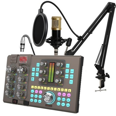 Podcast Equipment Bundle: Audio Mixer & XLR Microphone Kit for Streaming