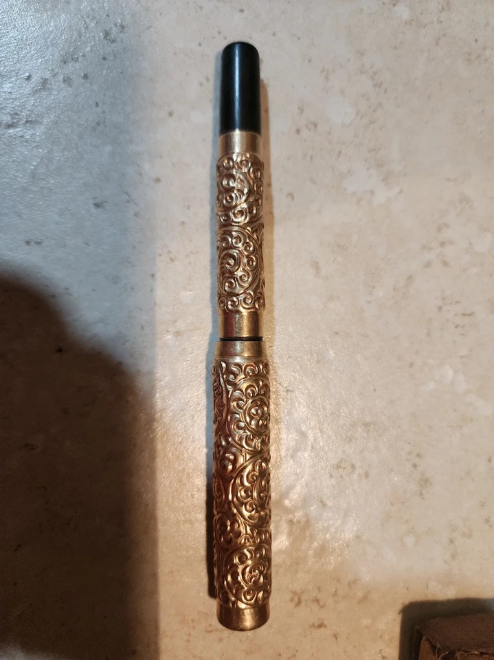 ANTIGUO MABIE TODD (?) Pluma Estilográfica Relleno Cuentagotas Años 1910 Oro 14K ENVÍO GRATUITO Foto 2 de 4