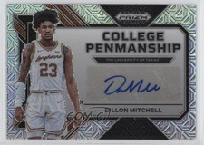 2023-24 Prizm Draft Picks College Penmanship Mojo 12/25 Dillon Mitchell Auto v9t