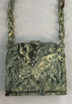 Art Deco 1920s Celluloid Tiny Pill Coin Purse