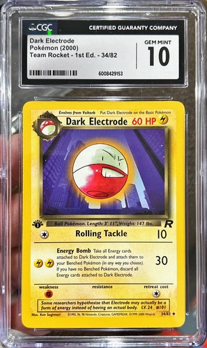 Dark Electrode (1st Edition) graded CGC 10 for sale on eBay