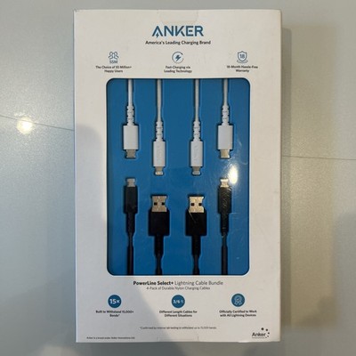 New Anker Power Line Select+ Lightning Charging Cable iPhone iPad MFi-Certified