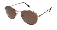 NEW ISAAC MIZRAHI 30219 SUNGLASSES WOMENS METAL  PLASTIC OVAL FULL-RIM BR GOLD