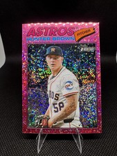 2026 Topps Heritage - Hunter Brown #170 Chrome Pink Sparkle Refractor