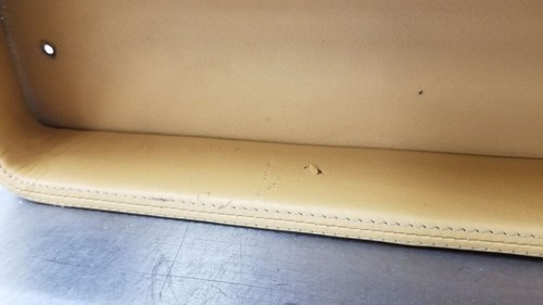 1990 FERRARI TESTAROSSA PASSENGER RIGHT INNER ROCKER COVER PLATE CONSOLE TAN LEA - Picture 11 of 12