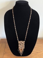 Beaded Medicine Necklace Bag Pouch Handmade Boho Southwestern