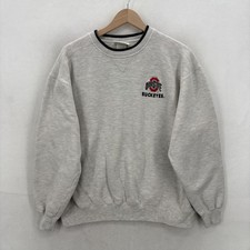 Vintage Ohio State Buckeyes Sweatshirt Mens XL Gray NCAA Football Lee Sport 90s