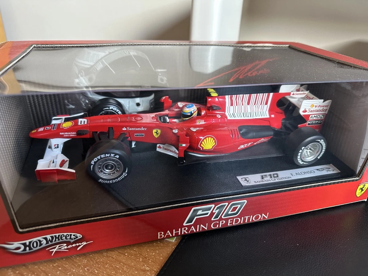 Hot Wheels Fernando Alonso 1:18 Scale Diecast Formula 1 Cars for