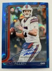 2025 Topps Chrome Josh Allen Blue Lava On Card Auto /150 Buffalo Bills #BA-JAL