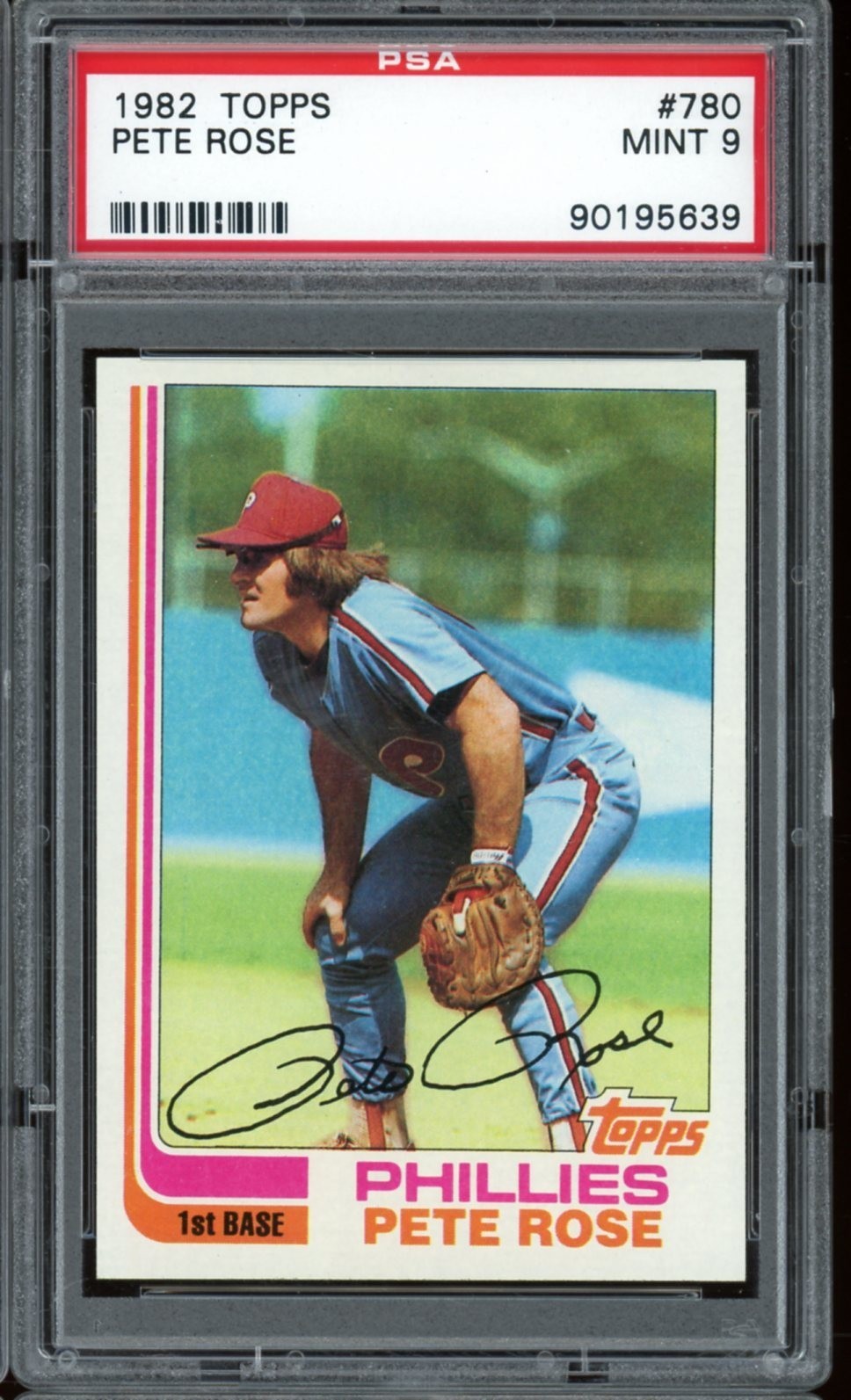 1982 Topps Baseball #780 Pete Rose PSA 9