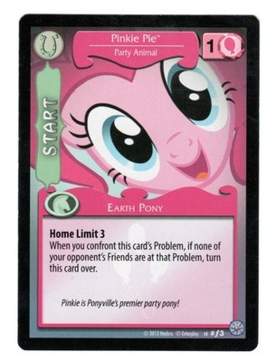 Pinkie Pie Party Animal #f3 2013 MLP My Little Pony CCG - Boosted Foil,Premiere 