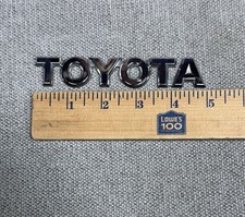 Toyota Chrome Rear Trunk Tailgate Emblem Badge Nameplate Oem Used Script