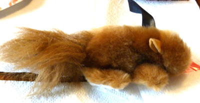 Plush Squeaky Squirrel Dog Toy with extra Squeaker -Material Dog- 6'' new