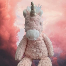 Mary Meyer Cream Putty Unicorn 13" Stuffed Plush Animal Toy Pink 