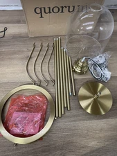 Quorum International 886-80 Banded Dome 10" Wide Mini Pendant - READ -