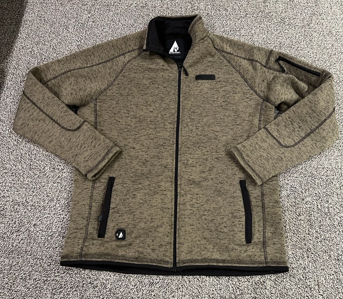 ActionHeat jacket Mens Extra Large 5V Battery-Heated Sweater Olive green
Opens in a new window or ta