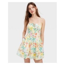 Roller Rabbit for Target Tropical Sun Palm Tree Cotton Mini Dress Large NWT