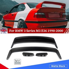 Matte Black ABS Rear Boot Trunk Spoiler For BMW 3 Series M3 E36 GT GTR 1990-2000