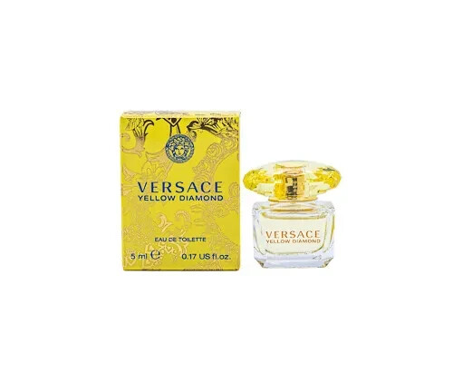VERSACE Yellow Diamond Eau de Toilette MINI SIZE 5mL / 0.17oz Splash NEW IN BOX