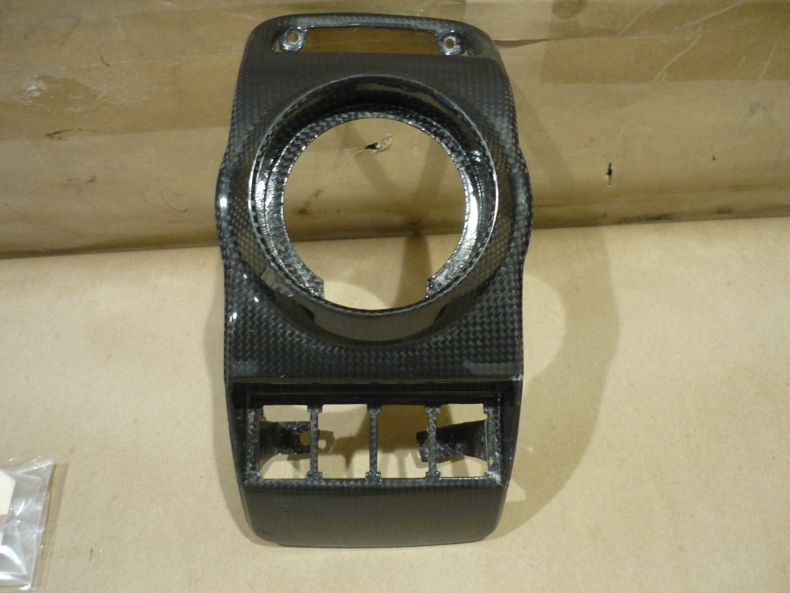 Ferrari 430- LH Dash Air Outlet Plate/Carbon Fiber- P/N 68648200