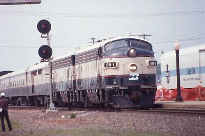 #ad #ad Duplicate Train Slide Burlington Northern #BN 1 06 24 1995 Galesburg Illinois EE $4.60