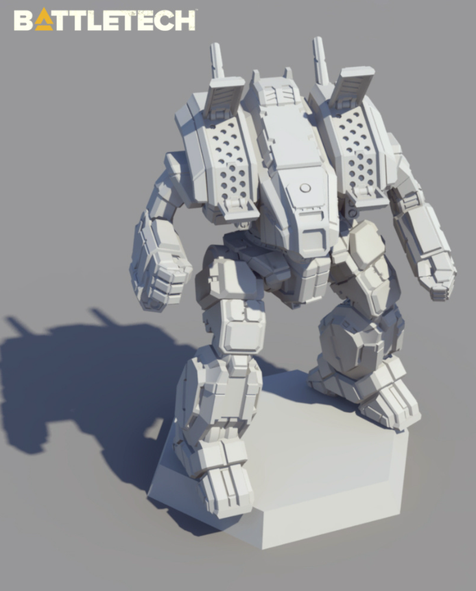 Battletech Archer Mech + Pilot Cards Command Lance IS Kickstarter