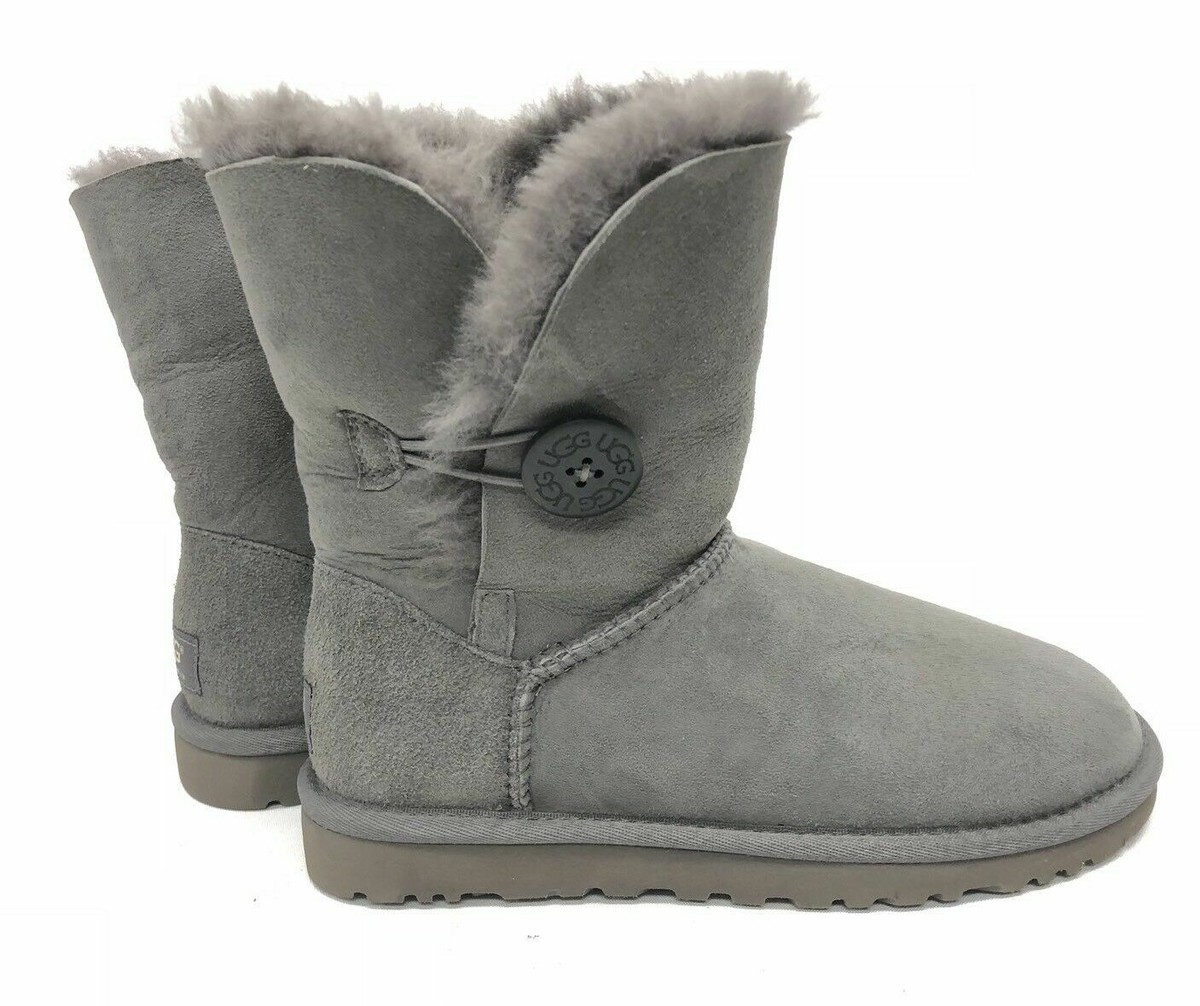 UGG Australia 1016226 Womens Bailey Button Grey BOOTS II Size