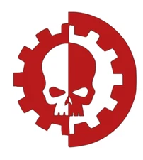 Vinyl Decal Sticker - Adeptus Mechanicus Warhammer 40K D&D game skull dice rpg