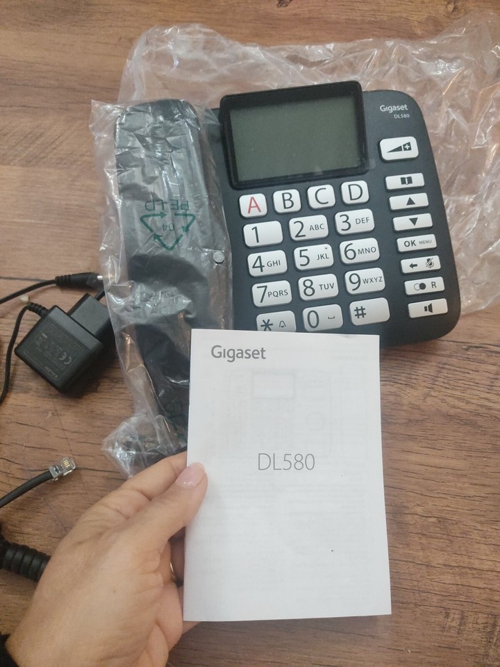 Gigaset DL580 Téléphone Fixe Touches Grands Numéros Et Epais Noir eBay
