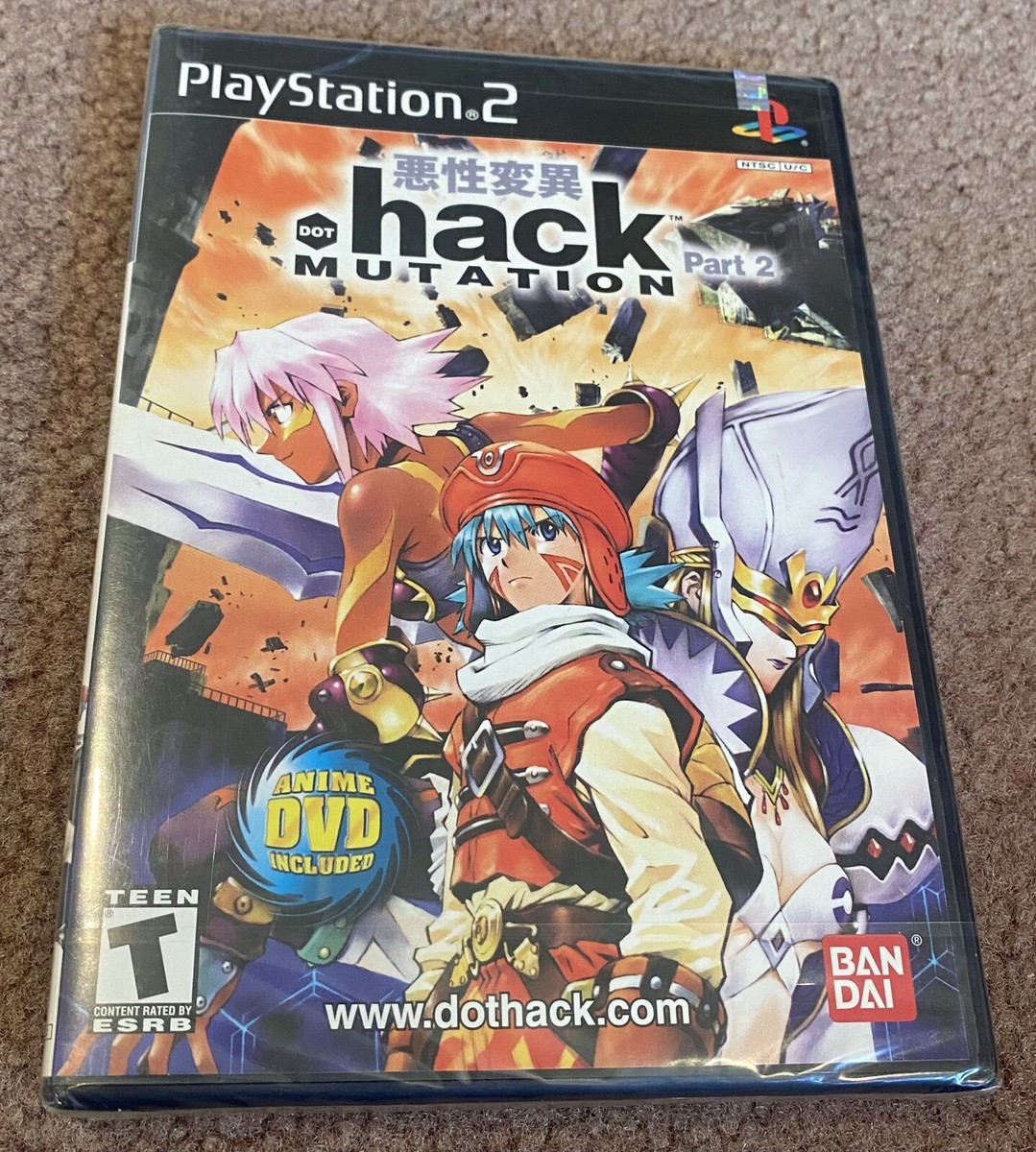 Hack Dot Hack Mutation Sony PlayStation 2 PS2 Factory Sealed New