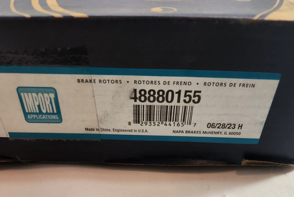 NAPA - 48880155 - Премиум тормозной ротор - подходит 2014-17 Infiniti Q70, QX60 и QX70 - Изображение 3 из 3