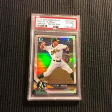 2018 BOWMAN DRAFT #BDC179 JEREMY EIERMAN *CHROME REFRACTOR PSA 10 GEM MINT*