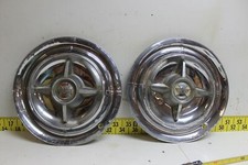 Used Oem Mopar Set Of 2 15 Spinner Hub Caps 1955-56 Dodge Lancer 4157