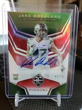 🔥 2020 Limited Phenoms Signatures RED #14 Jake Breeland RC Auto 67/75