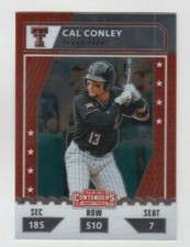 Cal Conley 2021 PANINI ELITE EXTRA COLLEGE TICKET OPTIC RC #CTO-CA TEXAS TECH
