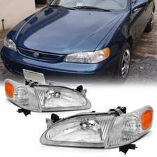 Fit 1998 1999 2000 Toyota Corolla Combo Set Headlight Corner Parking Lights 98 Fit 1998 1999 2000 Toyota Corolla Combo Set Headlight Corner Parking Lights 98